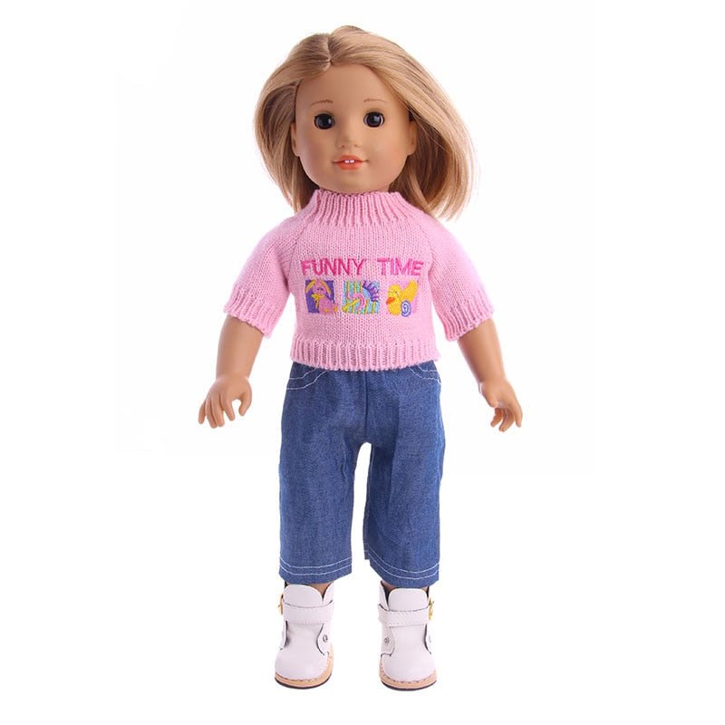 13 Styles Pajamas, Nightgown and Sleepwear Fit | 18 Inch American & 43CM Baby Doll Clothes Accessories image 104