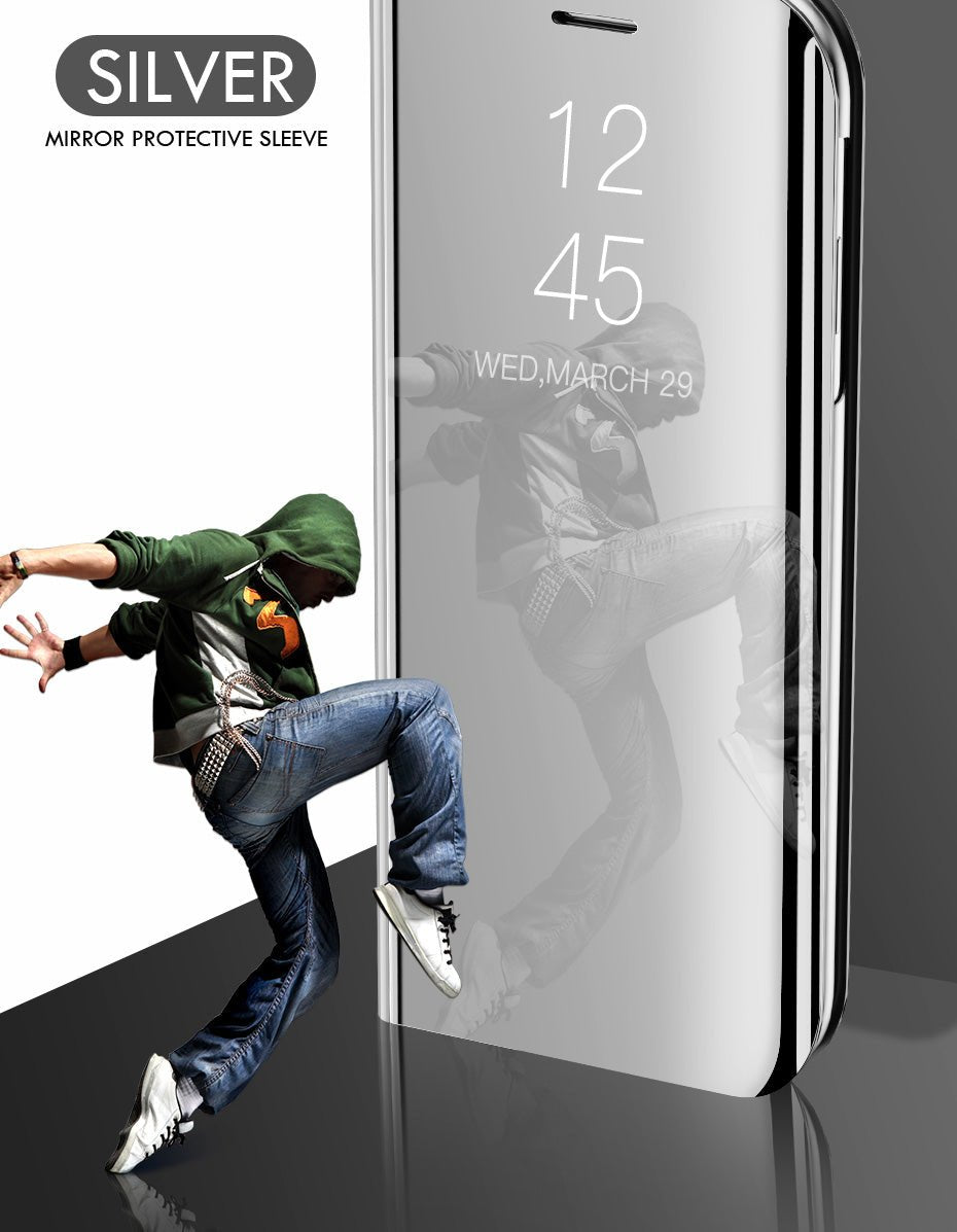 Smart Mirror Flip Case For Samsung Galaxy A51 A71 A50 A30 A10 A20 A40 A70 A10s A30s A20e Note 10 8 9 S10 S6 S7 S8 S9 Plus Cover image 6