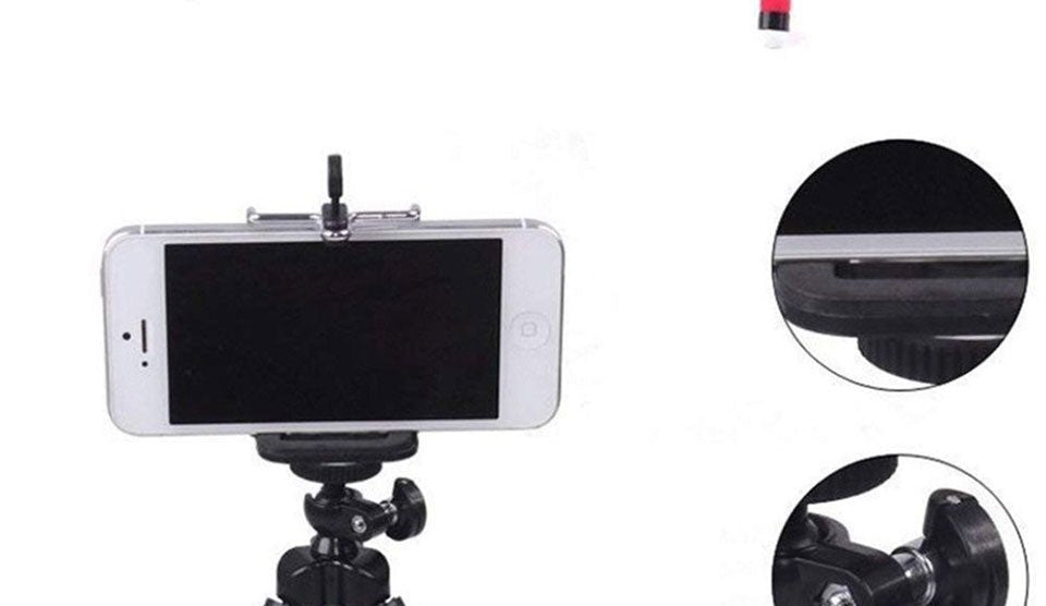 Flexible Sponge Octopus Tripod Phone Holder Camera Stand With Bluetooth Remote Shutter image 6