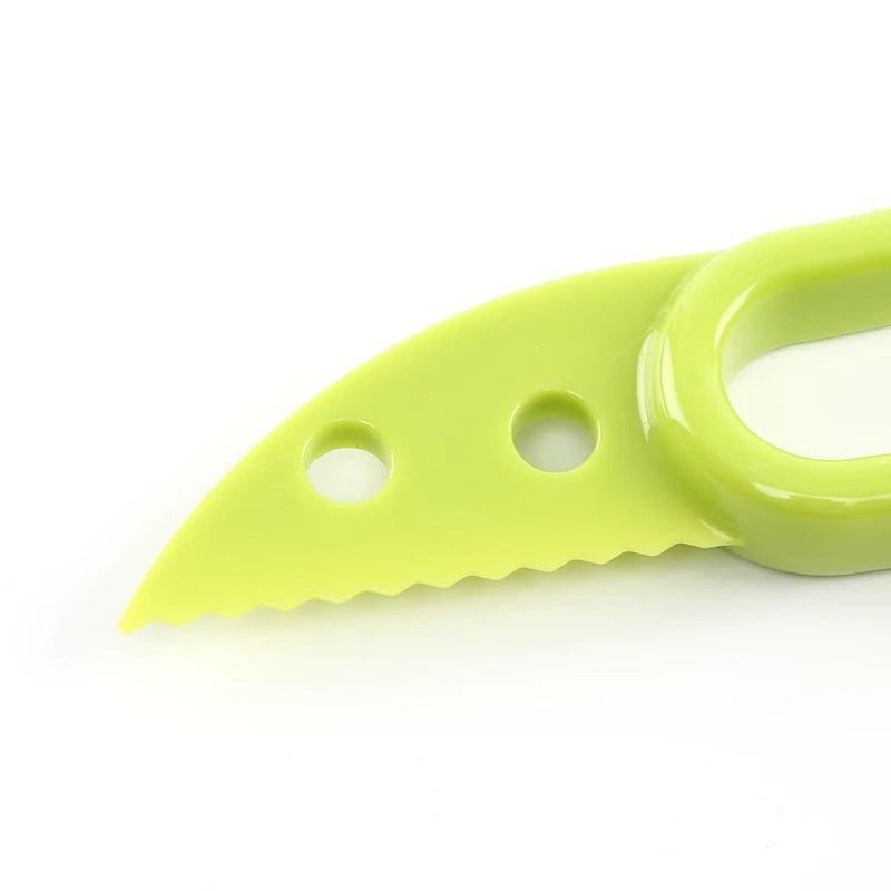 3 In 1 Avocado Slicer Shea Corer Butter Fruit Peeler Cutter Pulp Separator Plastic Knife Kitchen Vegetable Tools Kitchen Gadgets image 9