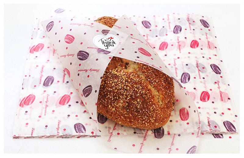 50Pcs/Lot Wax Paper Food Grade Grease Paper Food Wrappers |Wrapping Paper For Bread Sandwich Burger Fries | Oilpaper Baking Tools image 14