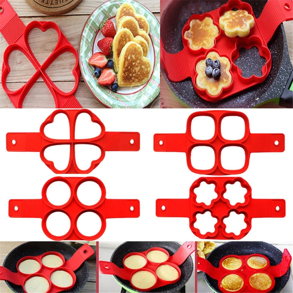 Silicone Non-Stick Egg & Pancake Shaper ‚Äì Fantastic Flip Cooker Mold for Perfect Omelets & Pancakes image 0