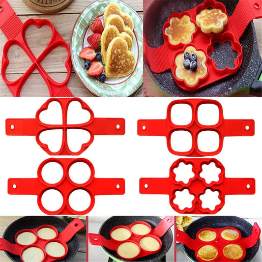 Silicone Non-Stick Egg & Pancake Shaper ‚Äì Fantastic Flip Cooker Mold for Perfect Omelets & Pancakes image 0