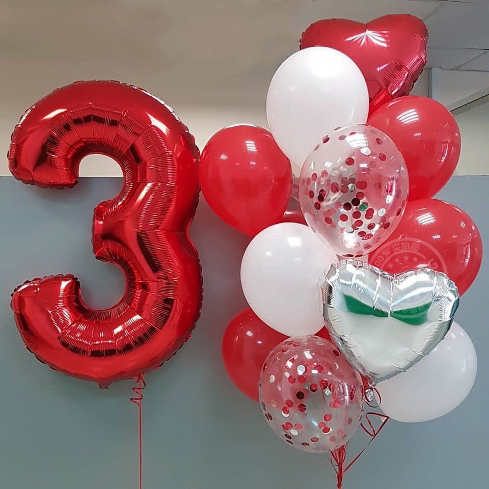 Big Foil Birthday Helium Number Party Decorations Kids Toy Figures Wedding Air Balloons image 27