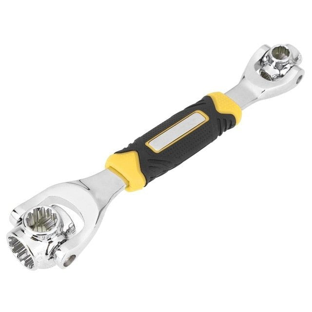 48 in 1 Socket 360 Degree Rotation Universal Wrench Spanner Work with Spline Bolts image