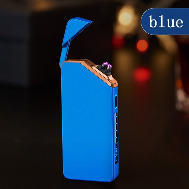 New Double Plasma Windproof Electric Arc Cigarette Lighter image 16