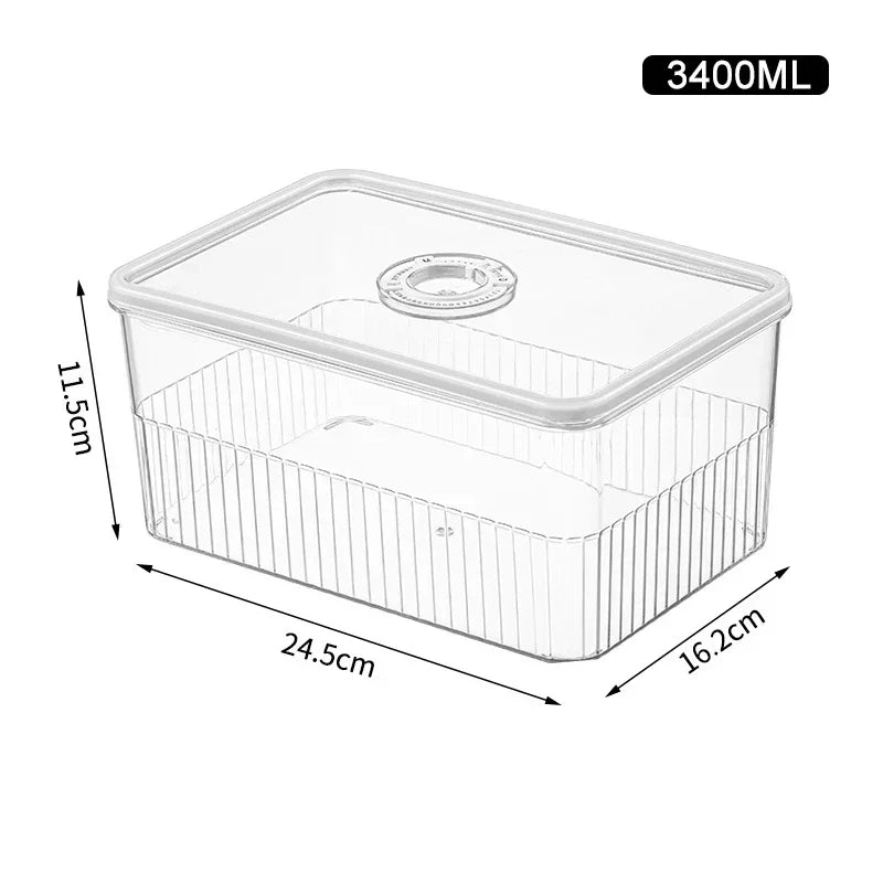 Refrigerator Storage Box | Transparent Fridge Organizer | Food Storage Containers | Fresh Vegetable Fruit Baskets Kitchen Organizer image 6