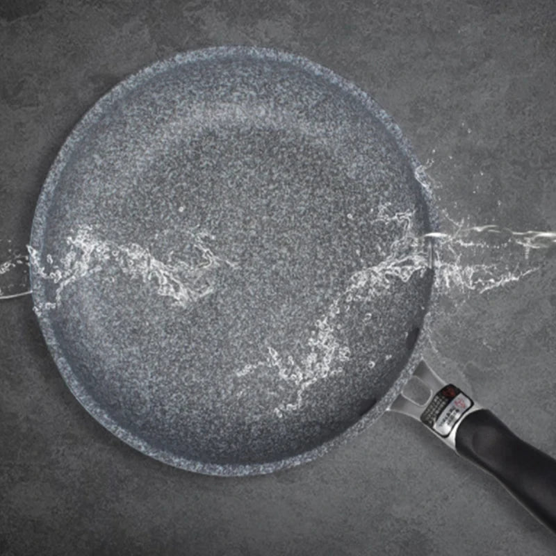 Durable Stone Frying Pan28/26/24/20cm Wok | Non-stick Pan Skillet Cauldron Induction Cooker Pans | Pancake Egg Gas Stove image 4