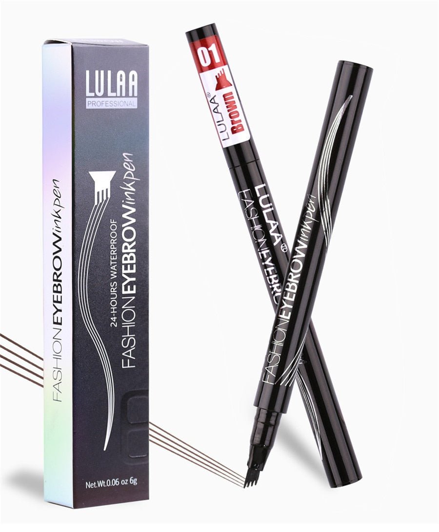 5 Colors Waterproof Eyebrow Tattoo Pencil Cosmetic | Long Lasting Natural Dark Brown Liquid Eye Brow Pencil image 28