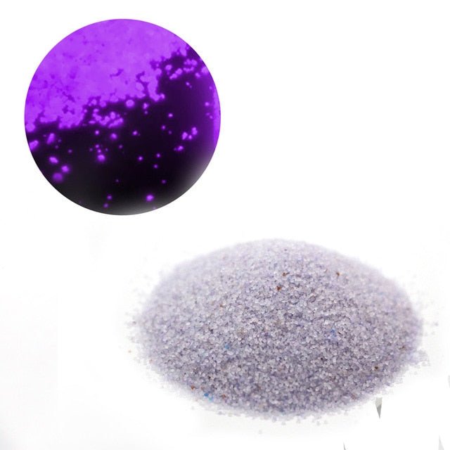 1Bag Luminous Particles Sand Colorful Fluorescent Powder Glow In The Dark Home Party Decorations image 0