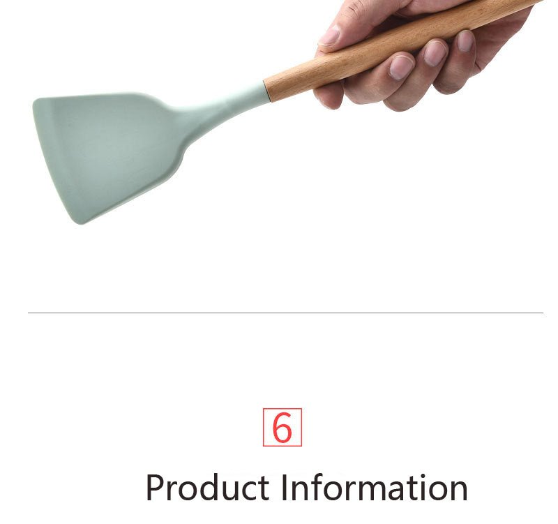 Heat Resistant Non-Stick Silicone Kitchenware Cooking Utensils Set With Storage Box Tools image 41