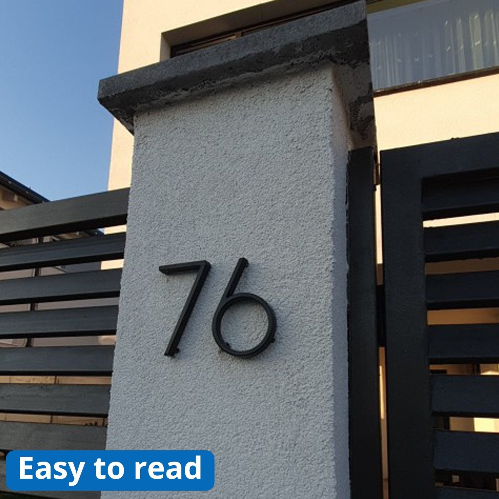 125mm Big Modern Floating House Number and Letters image 16