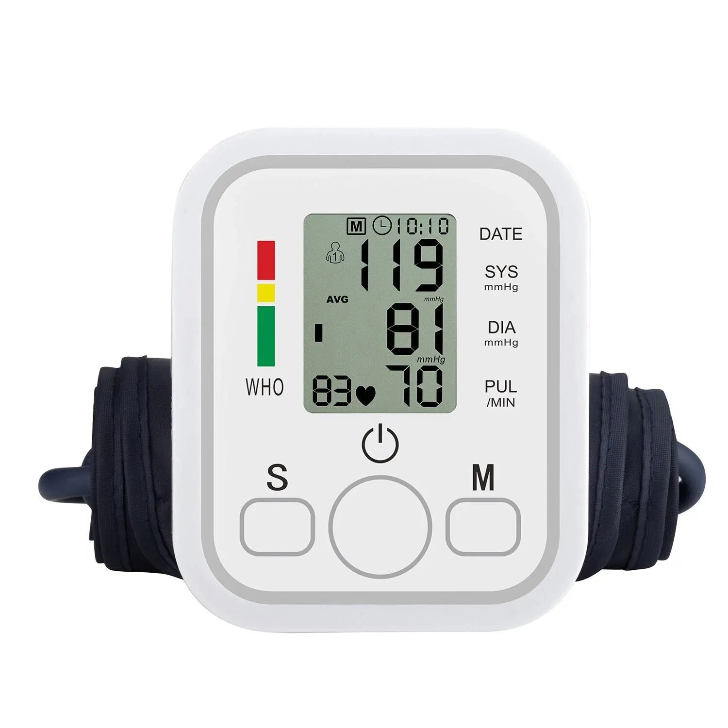 Digital Arm Blood Pressure Monitor ‚Äì Automatic Tensiometer & Heart Rate Pulse Meter image 0