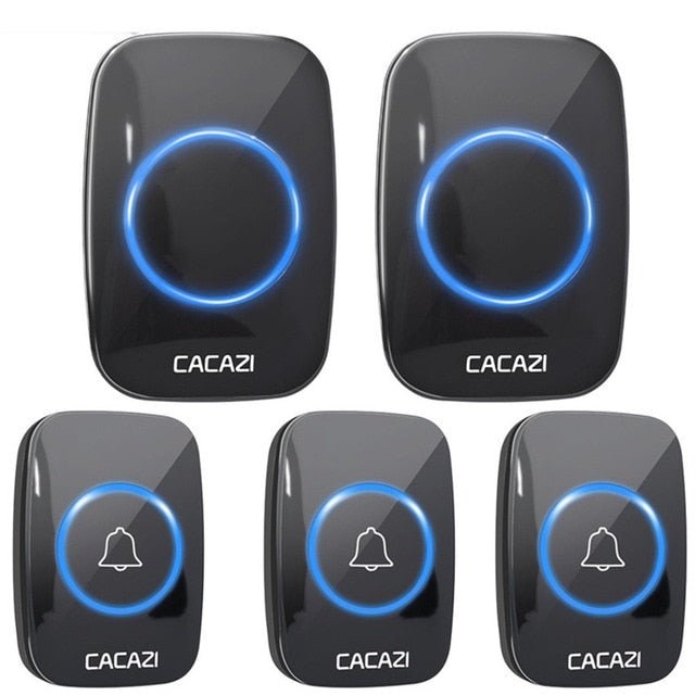 CACAZI Wireless Waterproof Doorbell – 60 Chimes, 110dB Loud, with Remote Control image 27