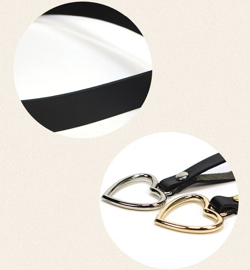 Best YBT Women Belt | PU Leather Metal Heart Pin Buckle Belt | Waistband Women Belt image 13