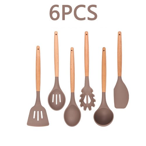 Heat Resistant Non-Stick Silicone Kitchenware Cooking Utensils Set With Storage Box Tools image 18