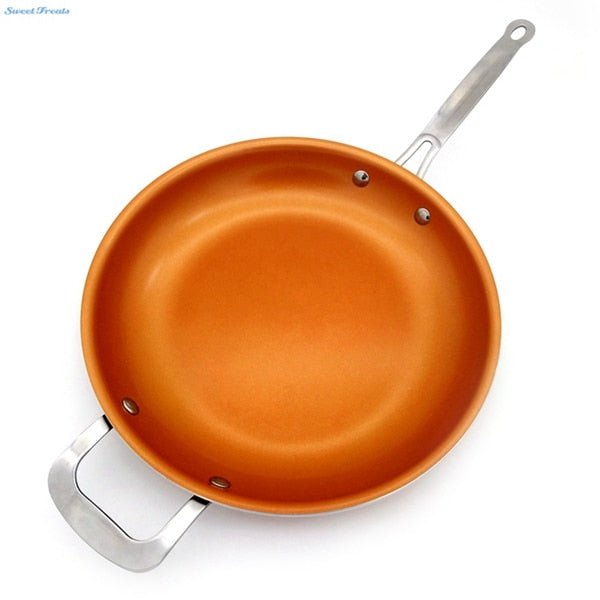 Non-stick Copper Frying Pan with Ceramic Coating - 12 inches round image