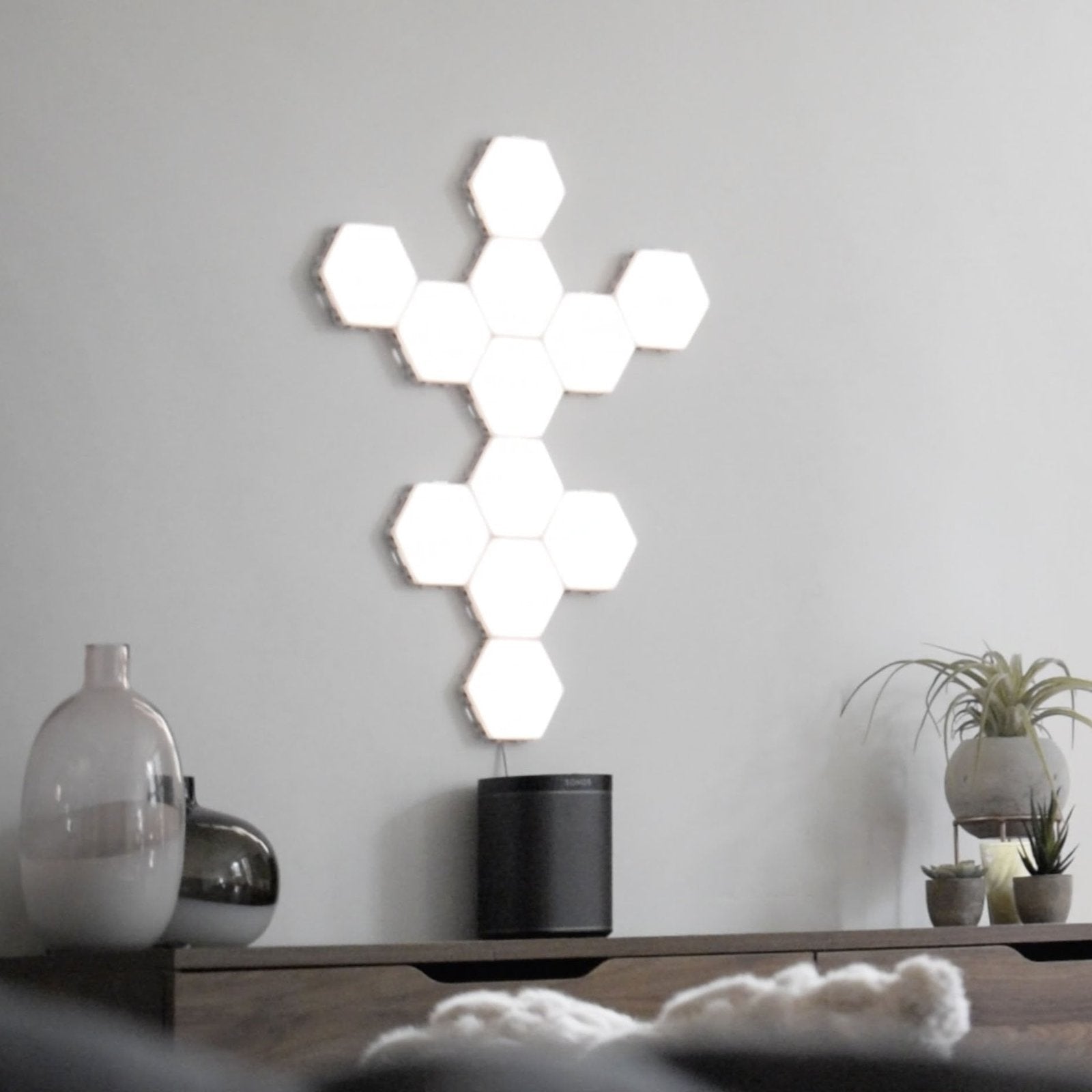 Quantum LED Hexagonal Lamps | Touch Sensitive Modular Wall Decoration Lighting System image 12