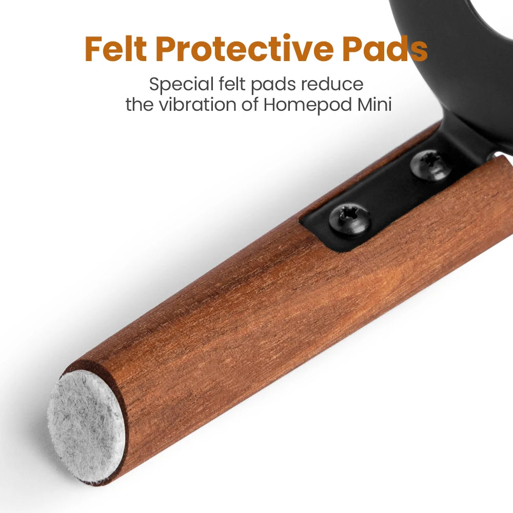 GGMM Real Wood Stand for HomePod Mini | Stylish Tripod with Metal Frame image 11
