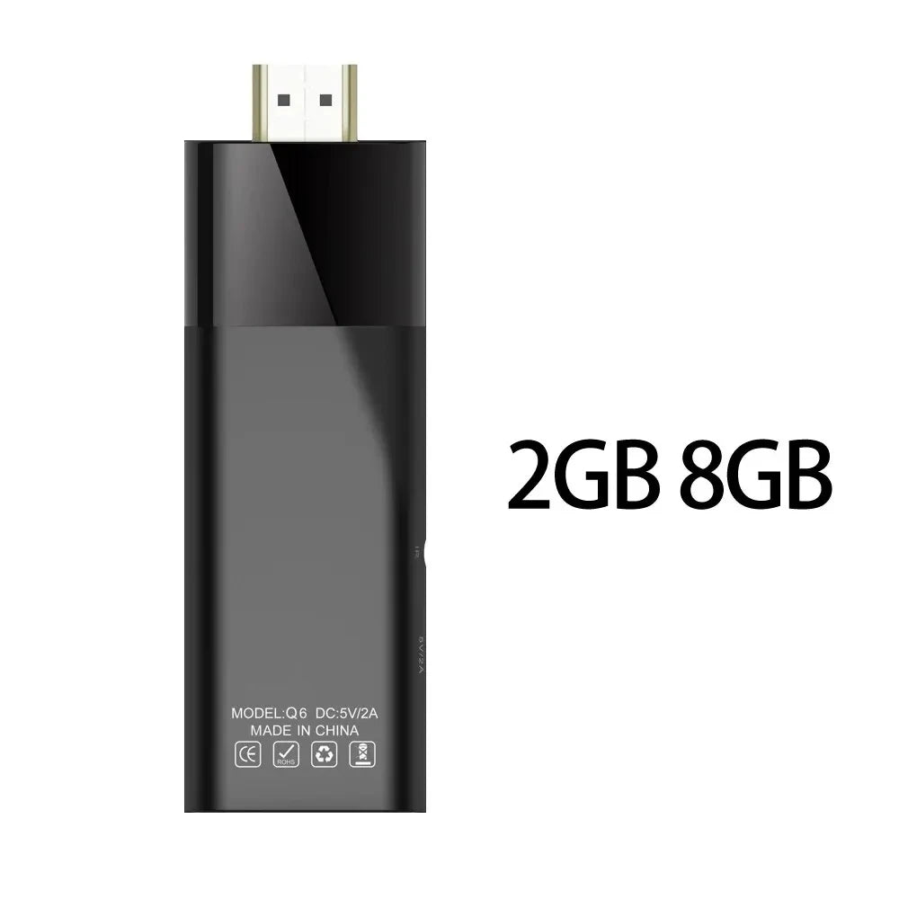 Q6 Android 10 TV Stick HDR Set Top OS 4K 1080P WiFi 6 2.4/5.8G Smart TV Sticks For Google YouTube NETFLIX Network Media Player image 7