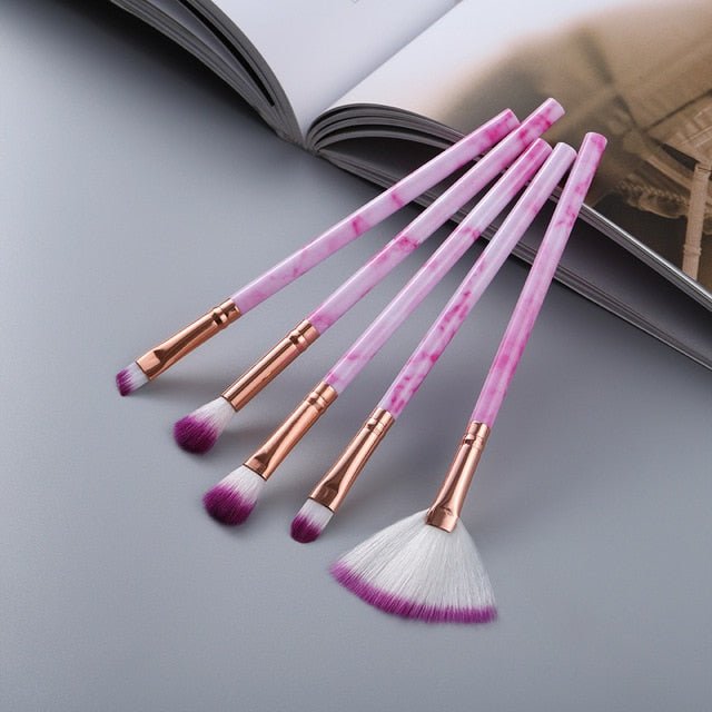 15Pcs Cosmetic Powder Eye Shadow Foundation Makeup Brushes Tool Set image 12