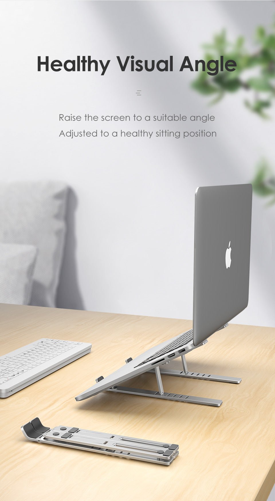 LINGCHEN Foldable Laptop Stand for MacBook Pro and Notebook image 1