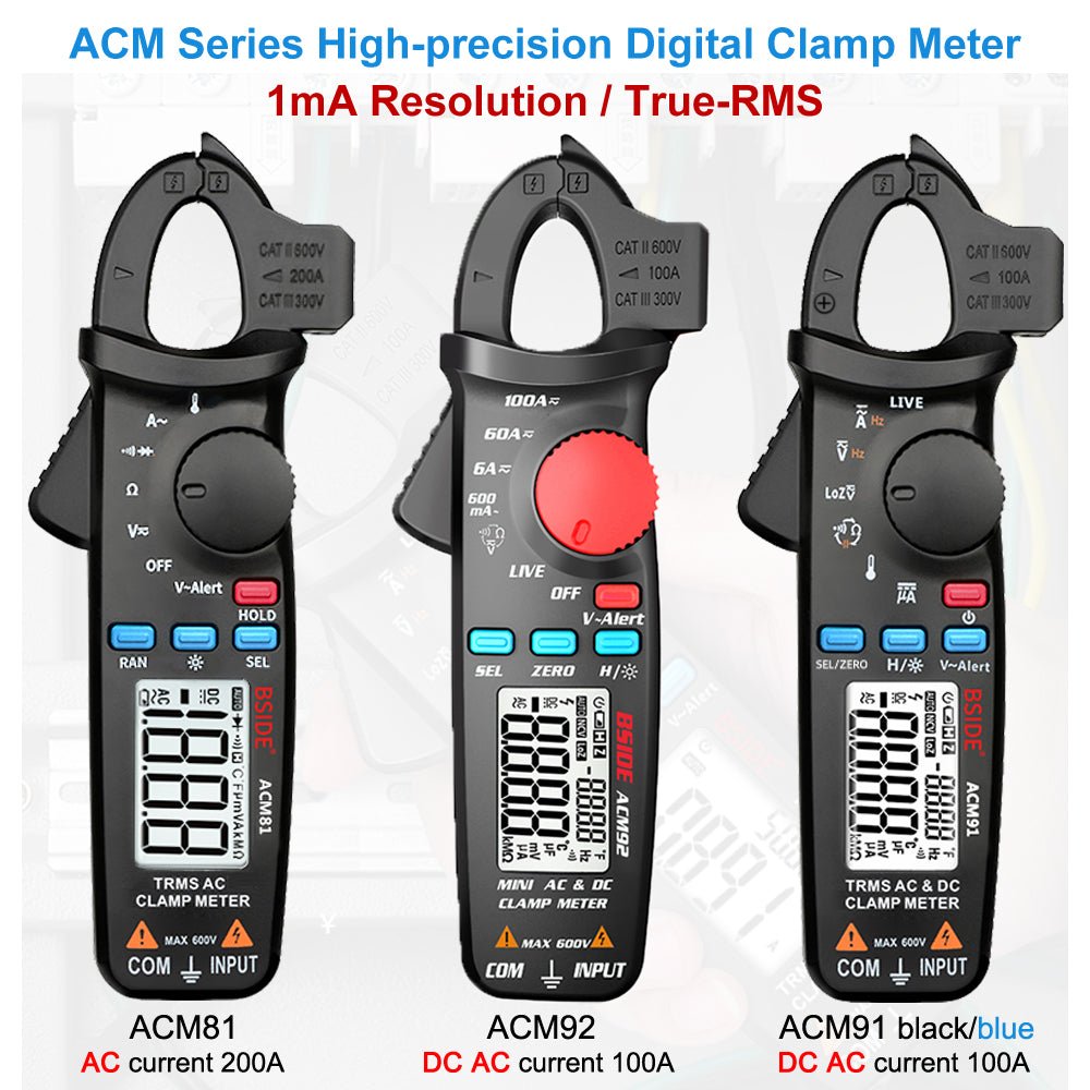 High-Precision Digital Clamp Meter – T-RMS Multimeter for DC/AC, Voltage, Temp, and More image 30