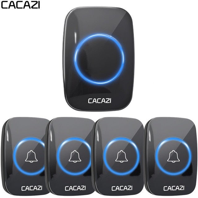 CACAZI Wireless Waterproof Doorbell – 60 Chimes, 110dB Loud, with Remote Control image 13