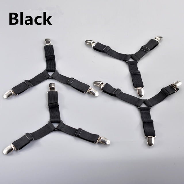 4Pcs/Set Bedsheet Clip and Fastener | Elastic Non-slip Clip and Blanket Gripper image 3