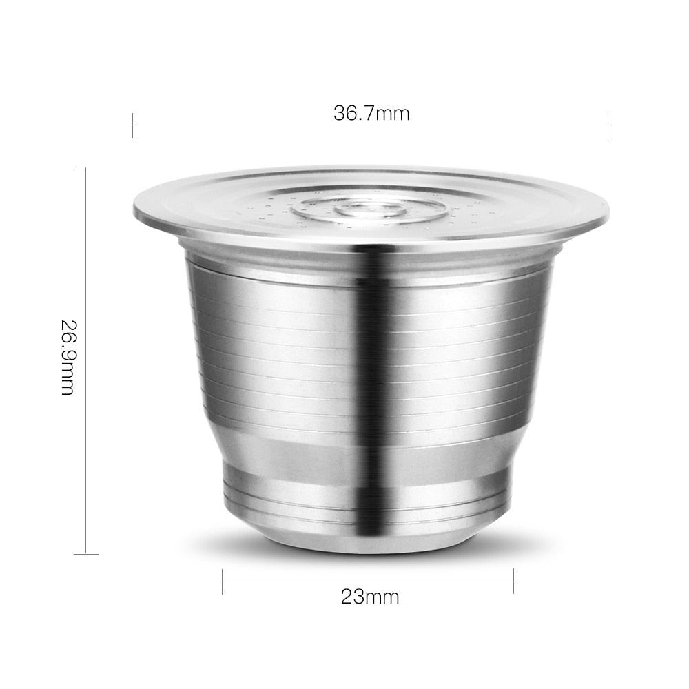 iCafilas Nespresso Reusable Refillable Capsule Pods Compatible With Nespresso Inissia capsula image 9