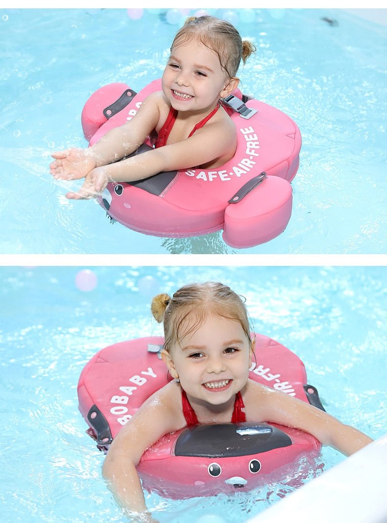 Solid Non-inflatable Baby Swimming Ring Float Swim Trainer Sunshade image 30