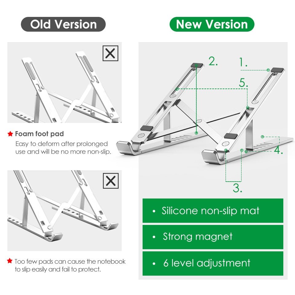 LINGCHEN Foldable Laptop Stand for MacBook Pro and Notebook image 19