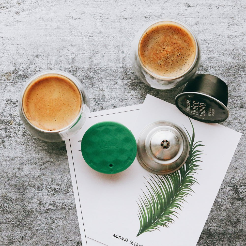 STAINLESS STEEL Metal Reusable Dolce Gusto Capsule Compatible with Nescafe Coffee Machine Refillable Dolci Filter Dripper Tamper image 29