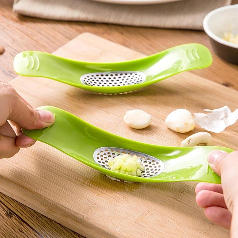 Multi-function Manual Garlic Presser | Garlic Grinding Chopper| Stainless Steel Garlic Slicer image 13