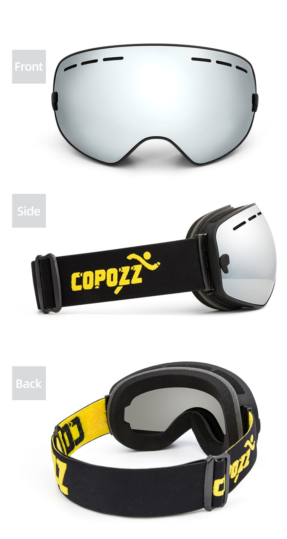 COPOZZ Anti Fog Snowboard Ski Goggles Mask image 18