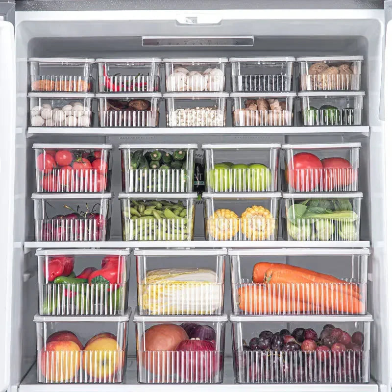 Refrigerator Storage Box | Transparent Fridge Organizer | Food Storage Containers | Fresh Vegetable Fruit Baskets Kitchen Organizer image 3