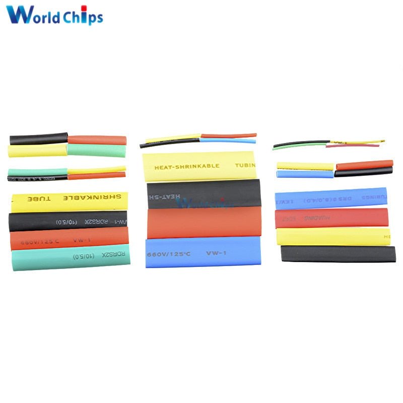 Polyolefin Heat Shrink Tubing Cable Sleeves Wrap | Heat Shrink Tubing Wire Wrap Cable Sleeve Assortment Electric Insulation Tube image 11