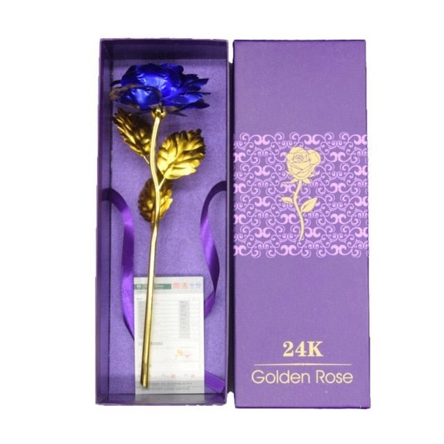 24K Foil Plated Golden Rose image 16