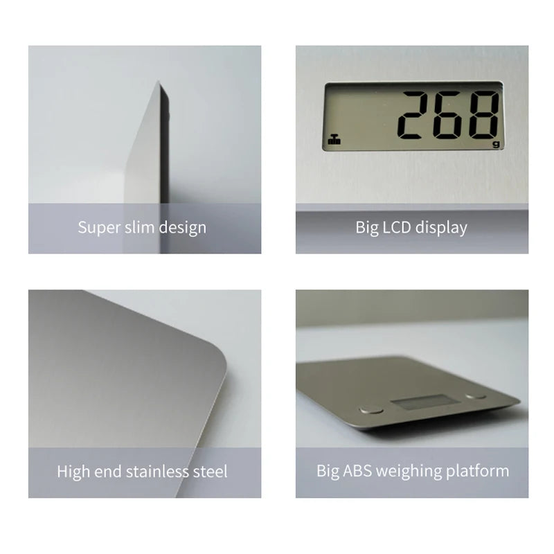 Stainless Steel Digital Kitchen Scale ‚Äì 5kg Capacity with Smart Nutrition Tracking for Baking & Cooking image 11