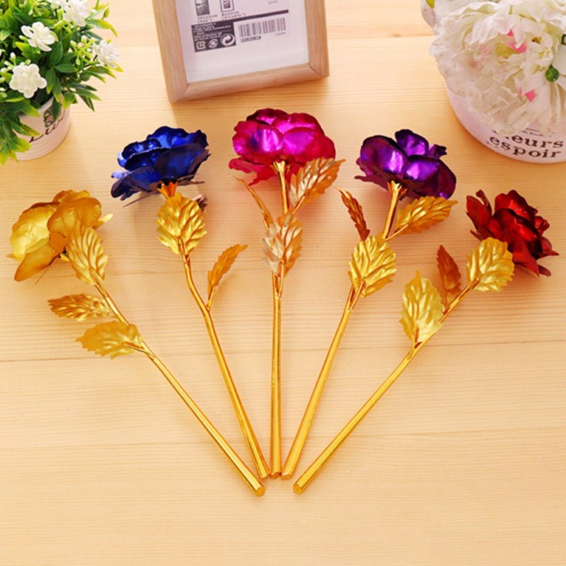 24K Foil Plated Golden Rose image 11