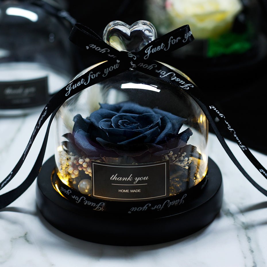 The Beauty and Beast Forever Rose Flower With Night Light in Glass Dome image 23