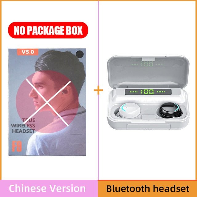 Waterproof Wireless Bluetooth Earphones With Microphone and Charging Box For iOS Android image 2