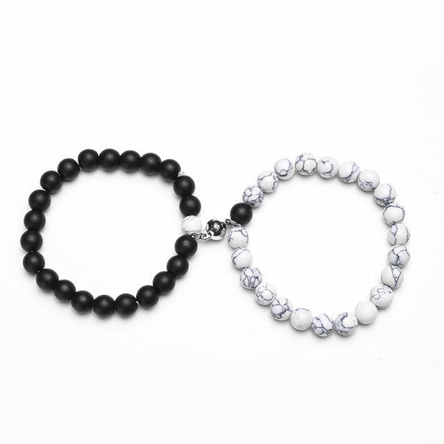 2Pcs/Set Couples Classic Natural Stone Beaded Bracelets image 28