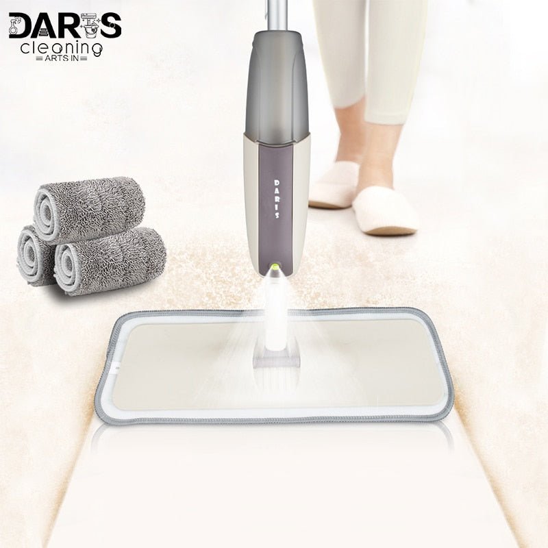 Spray Floor Mop with Reusable Microfiber Pads image 1
