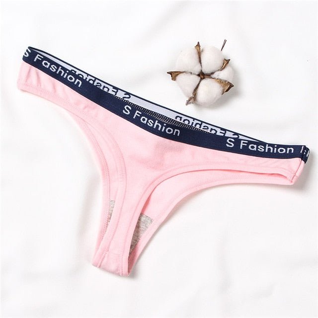 Women Cotton Lingerie Panties - Pink, M image