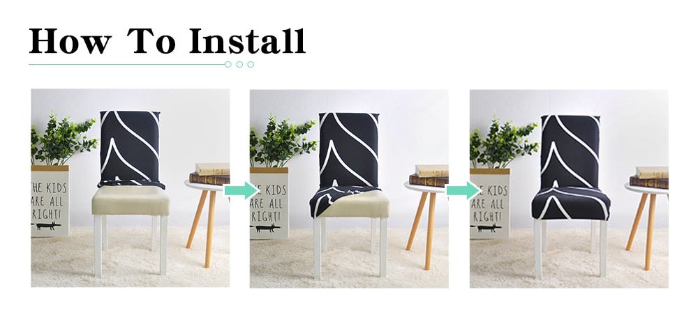 Spandex Desk Chair Seat Slipcovers image 5