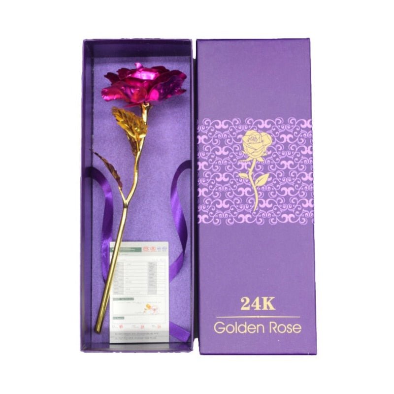 24K Foil Plated Golden Rose image 13