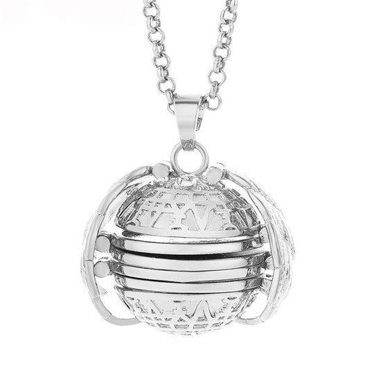 Magic 4 Photo Pendant | Memory Floating Locket Necklace - silver color image