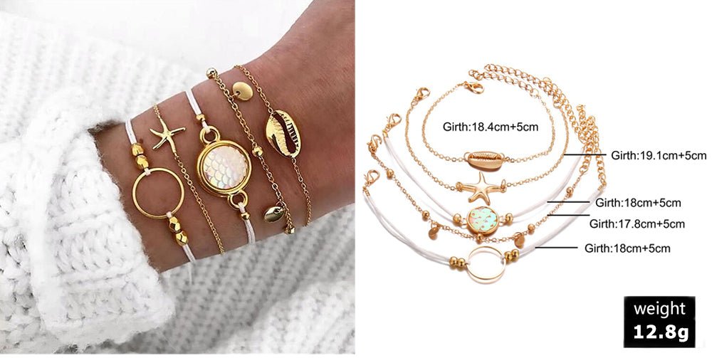 Turtle Heart Pearl Wave LOVE Crystal Marble Charm Bracelets for Women image 30