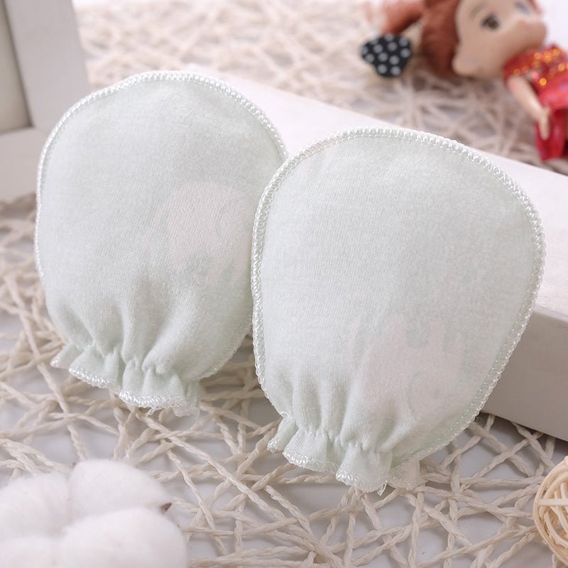 100% Cotton Baby Anti Scratching Newborn Mittens Gloves image 17